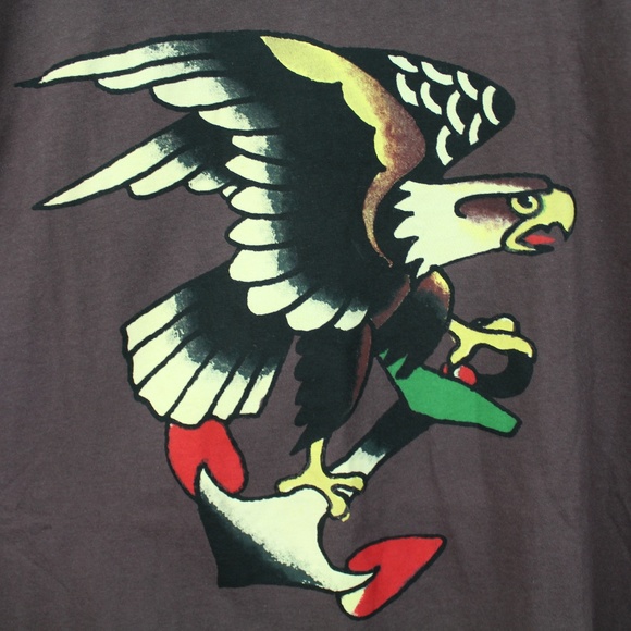 Ed Hardy Graphic Tee Brown - Picture 2 of 5